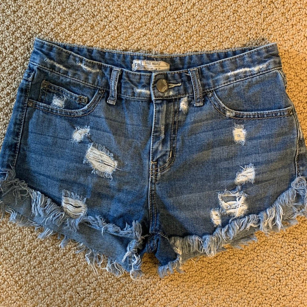 Free People Jean Shorts